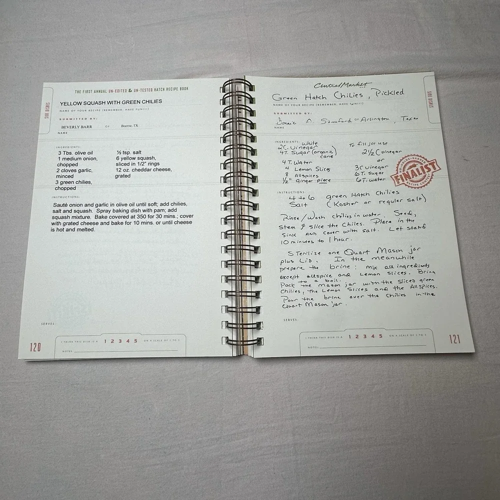 The First Ever Hatch Chile Pepper Recipe Book Central Market Texas Cookbook 2007